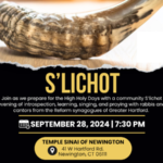 Community S'lichot Program